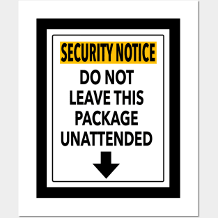 Security Notice Posters and Art